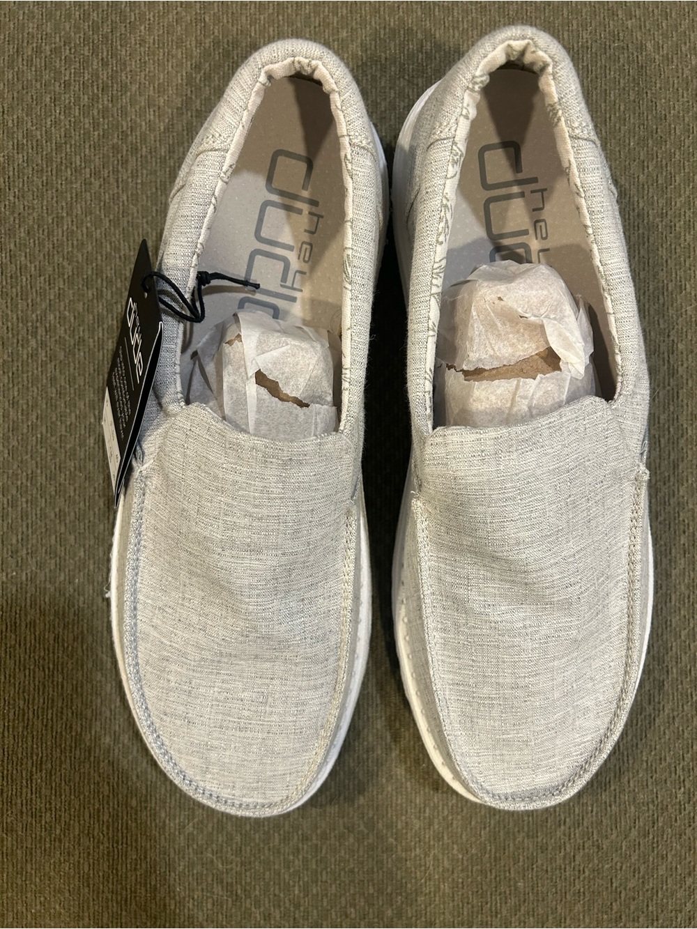 Dude Shoes Slip-On Canvas Shoes - Light Gray - Women